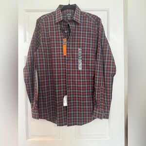 Apt. 9 Men's Plaid Button-Down Shirt - Red and Black